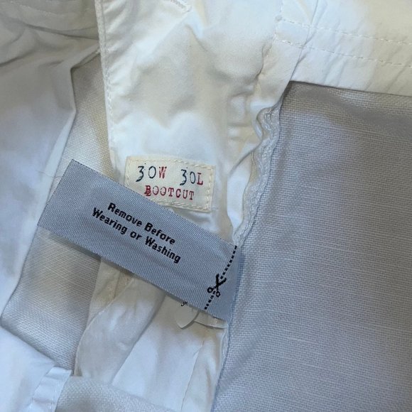 White J. Crew Broken In Bootcut Pants - Picture 6 of 8